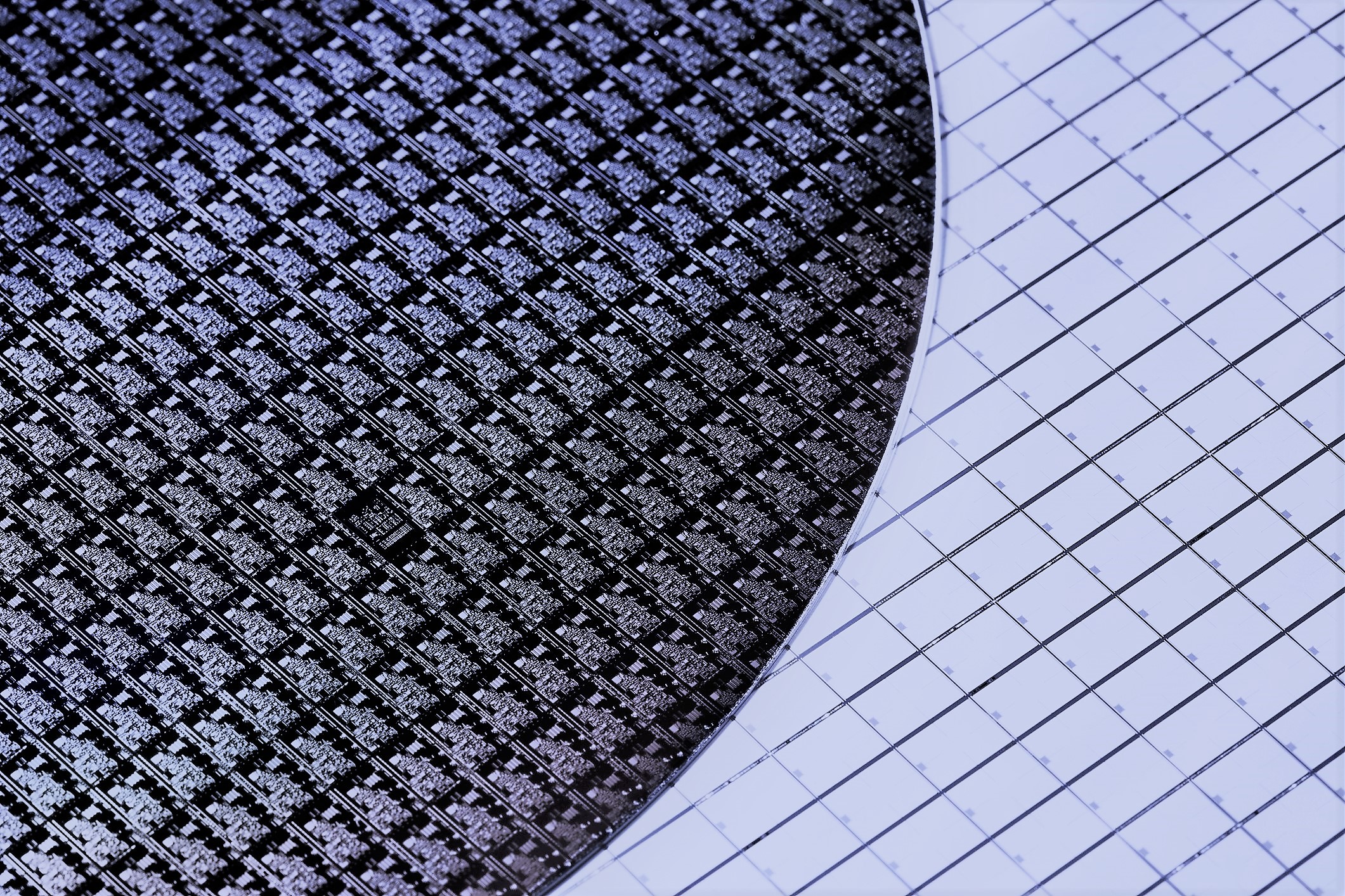 Macro of Silicon wafers